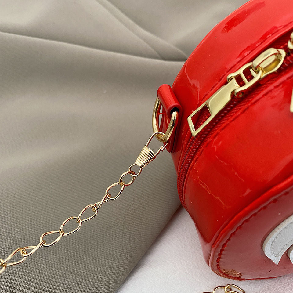 Cherry Shape Crossbody Bag Fun Shape Purse Novelty Handbag for Women PU Leather
