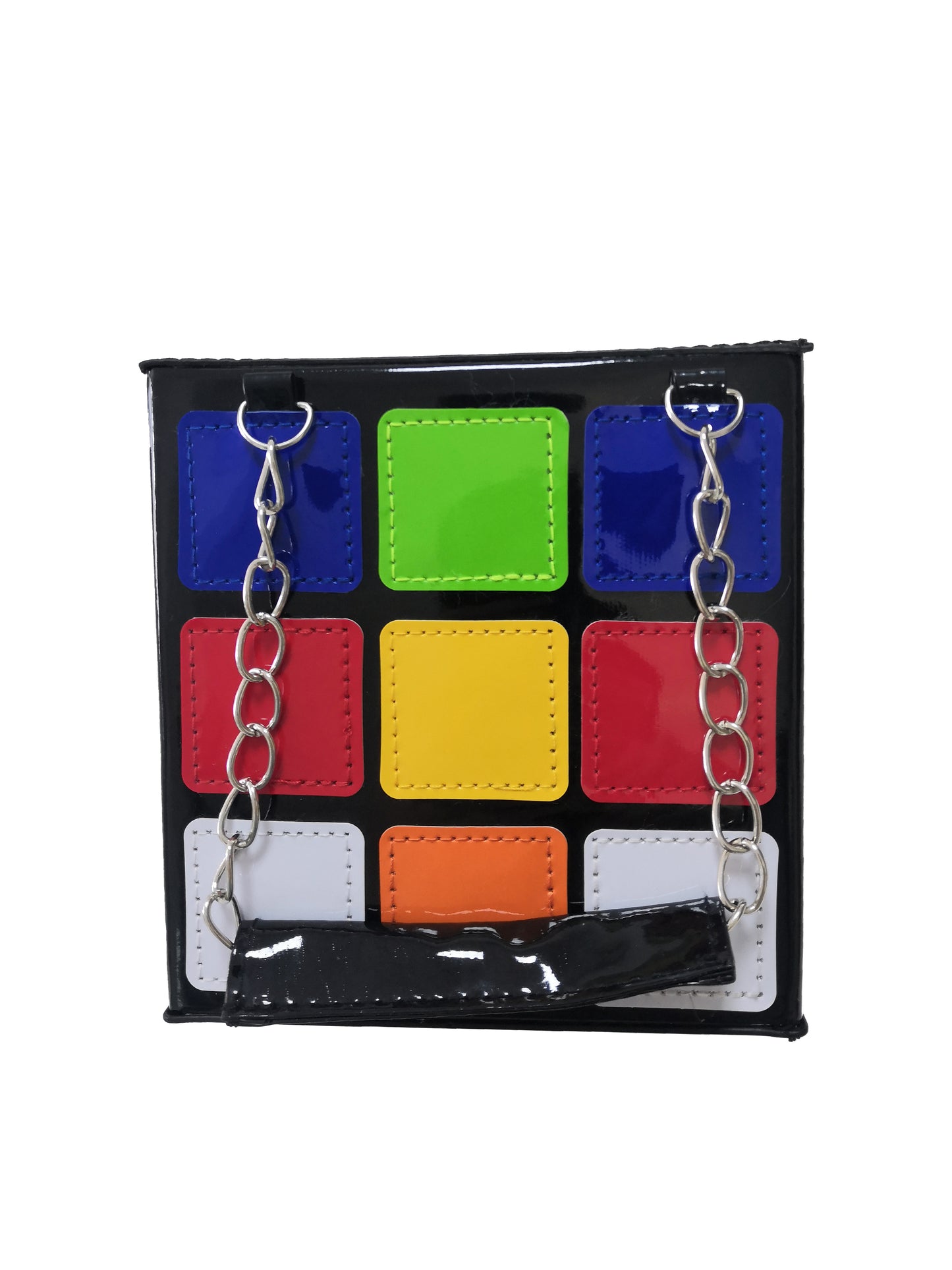 Women Fun Rubik's Cube Bag Magic Cube Shape Handbag Novelty Clutch Purses Unique Purses for Women