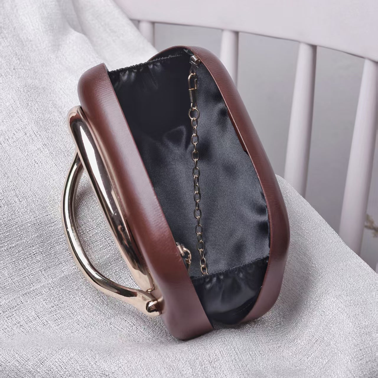 Leather Clutch Purse Handle Evening Clutch Wedding Shoulder Bag Crossbody Clutch Purse Novelty Purse