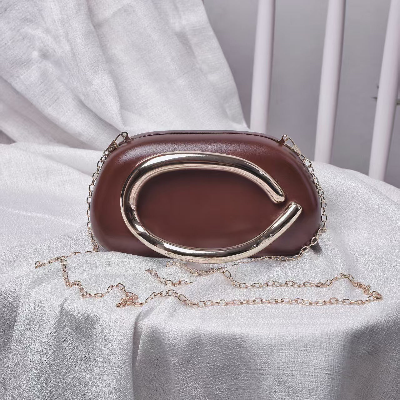 Leather Clutch Purse Handle Evening Clutch Wedding Shoulder Bag Crossbody Clutch Purse Novelty Purse