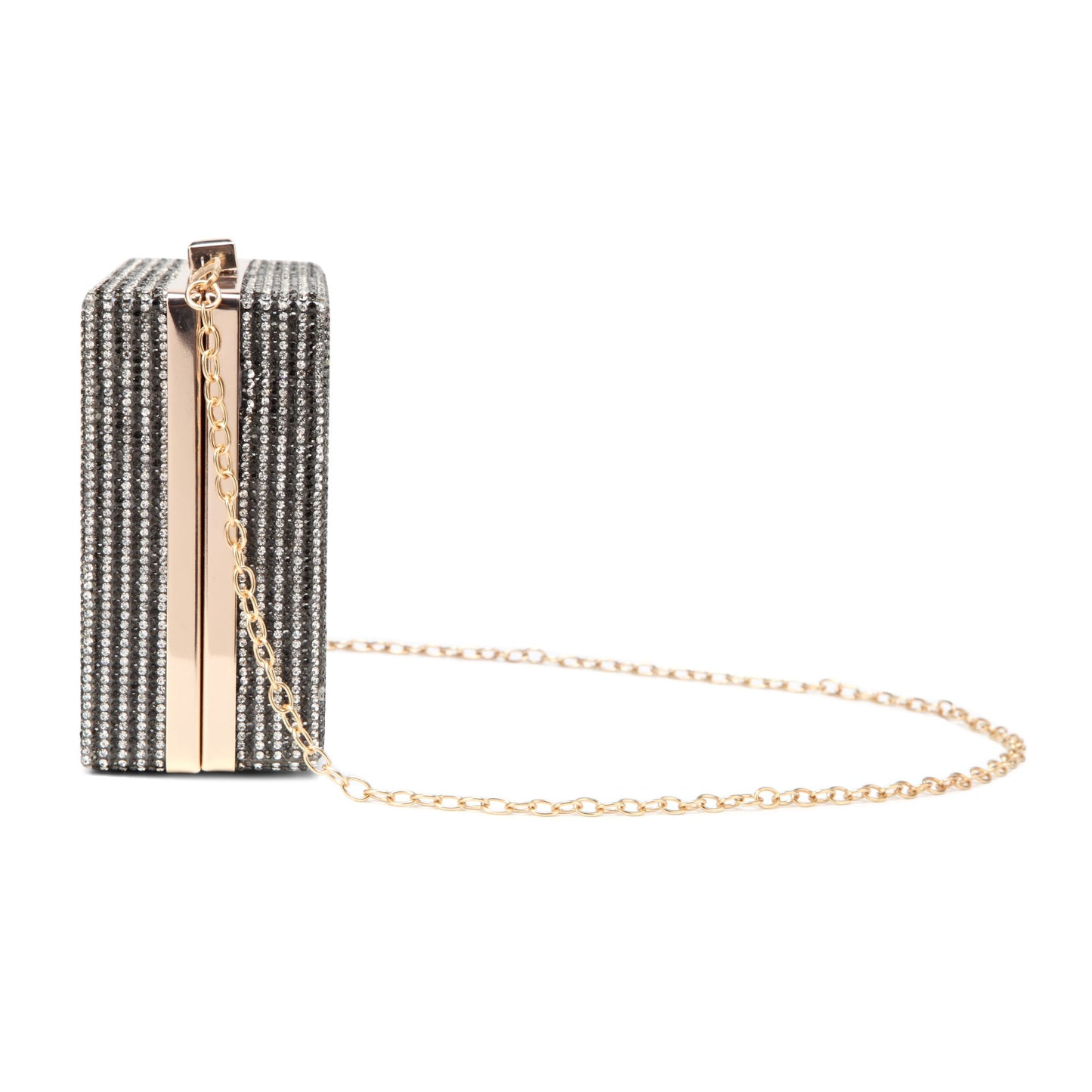 Women Cassette Tape Shape 80s Rainbow Crossbody Bag Rhinestone Metal Vintage Evening Clutch Purses