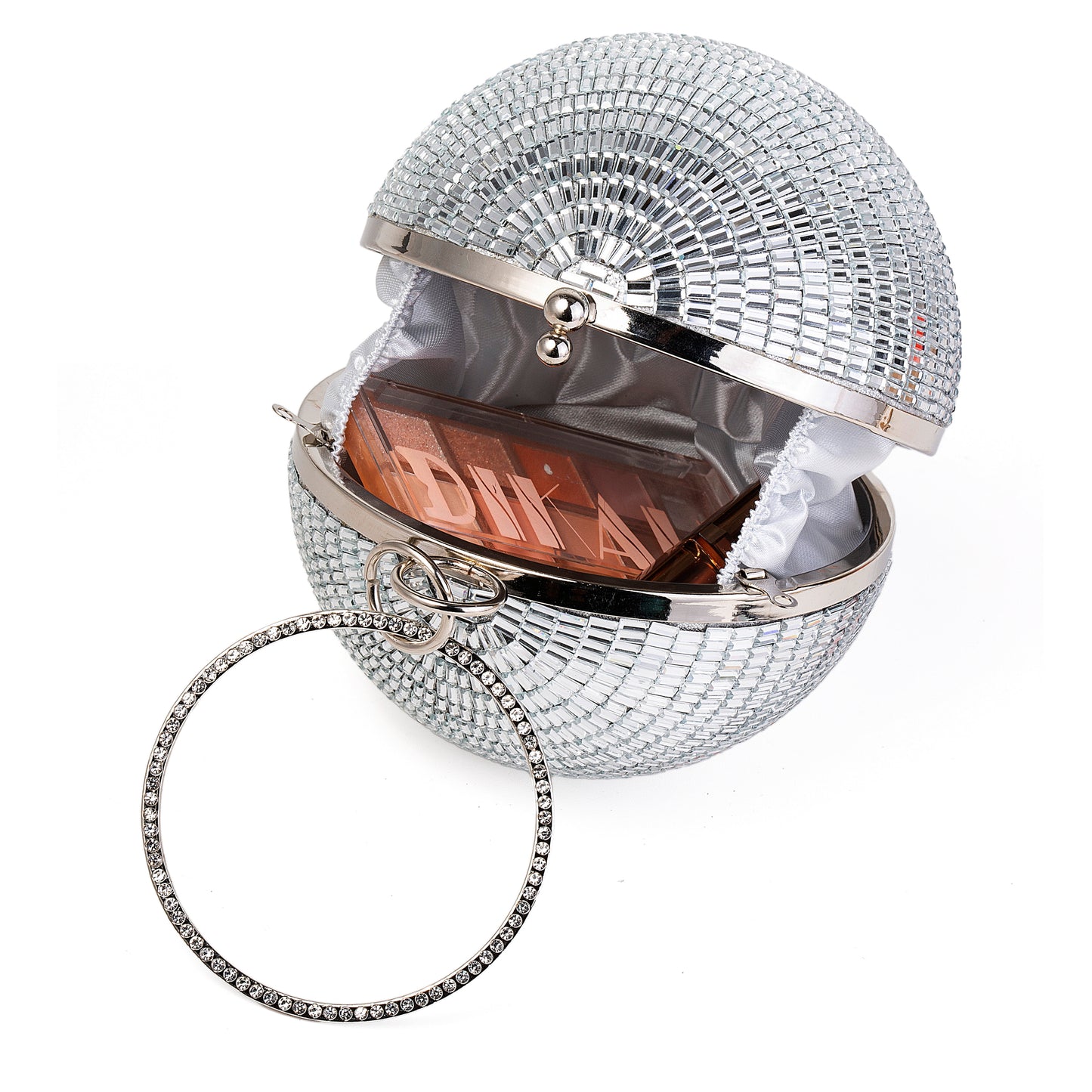 Women Disco Crossbody Bag Shiny Wedding Evening Clutch Rhinestone Purses