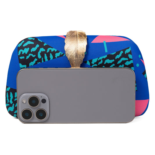 Memphis Style Evening Clutch Purse Novelty Purse for Women