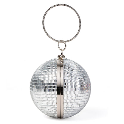 Women Disco Crossbody Bag Shiny Wedding Evening Clutch Rhinestone Purses