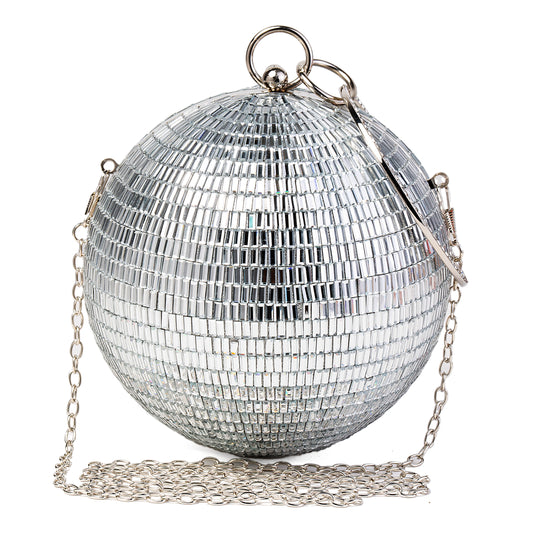 Women Disco Crossbody Bag Shiny Wedding Evening Clutch Rhinestone Purses