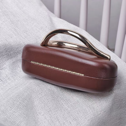 Leather Clutch Purse Handle Evening Clutch Wedding Shoulder Bag Crossbody Clutch Purse Novelty Purse