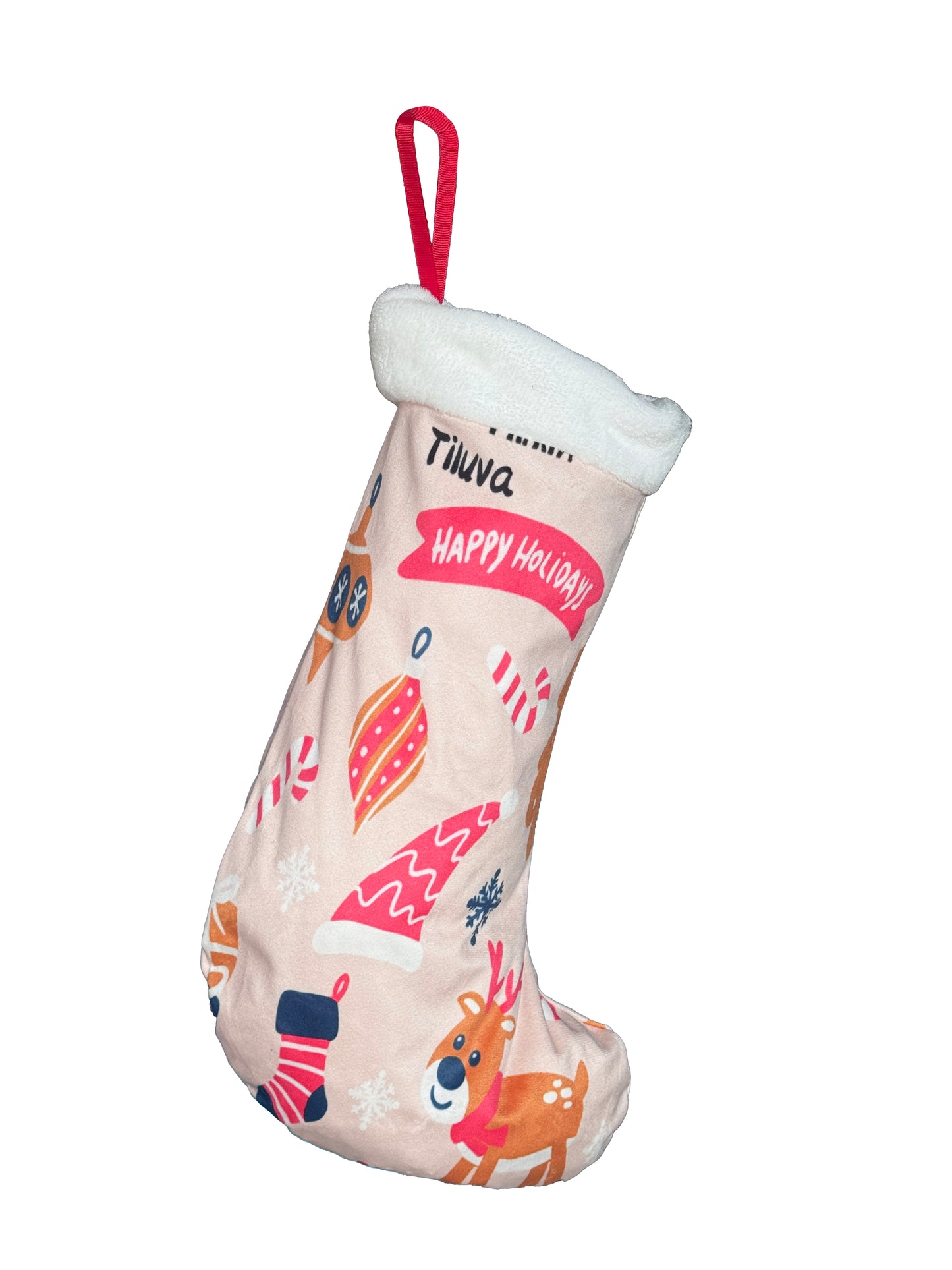 tiluva Christmas stockings, large-capacity gift storage bag, festive decorative hanging stockings, essential for family Christmas