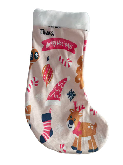 tiluva Christmas stockings, large-capacity gift storage bag, festive decorative hanging stockings, essential for family Christmas