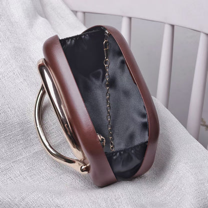 Leather Clutch Purse Handle Evening Clutch Wedding Shoulder Bag Crossbody Clutch Purse Novelty Purse
