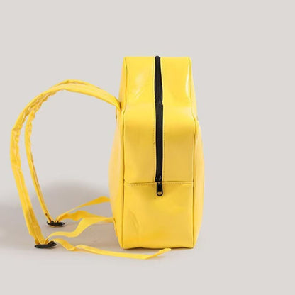 Kawaii Ita Bag Pin Display Backpack with Insert PU Leather Yellow Star Y2k Shoulder Bag Waterproof Bookbags (Yellow Star Pack)