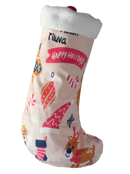 tiluva Christmas stockings, large-capacity gift storage bag, festive decorative hanging stockings, essential for family Christmas